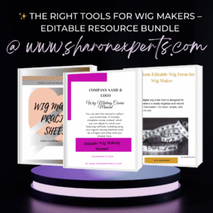 ✨ The Right Tools for Wig Makers – Editable Resource Bundle