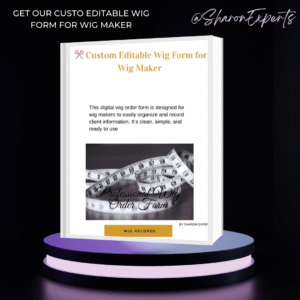 ✨ Custom Editable Wig Form for Wig Maker