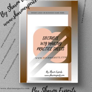 Editable Wig Making Practice Sheets