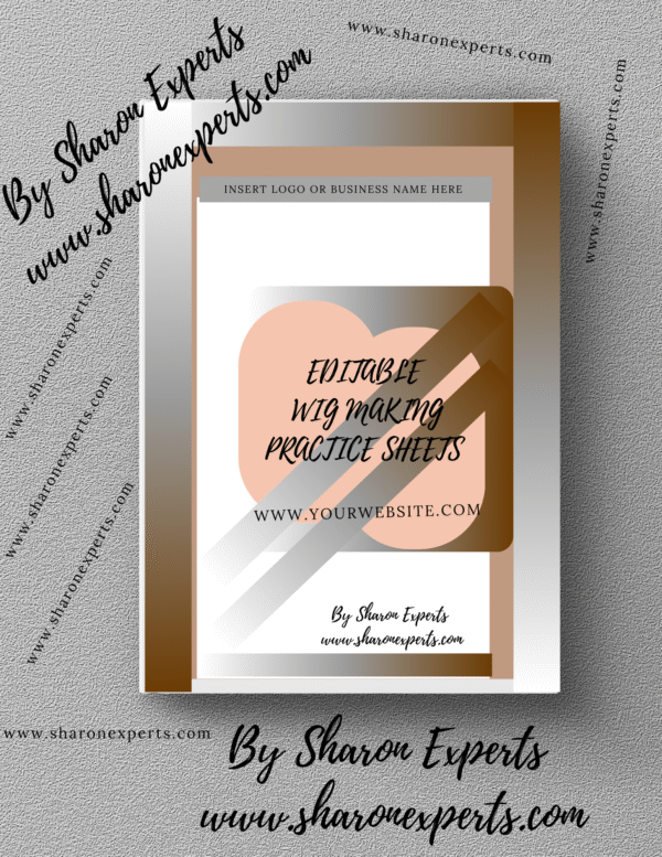 Editable Wig Making Practice Sheets